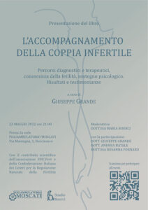 Scopri di più sull'articolo Presentazione del libro “L’accompagnamento della coppia infertile” – 23/05/2022